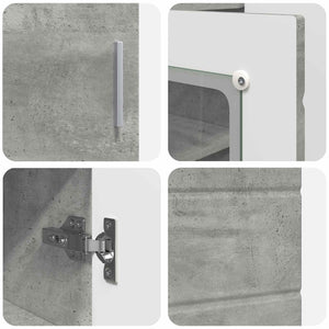 Ξύλινο Ντουλάπι Σκυρόδεμα Γκρι 88,5 x 30,5 x 73 εκ - Pakobazaar