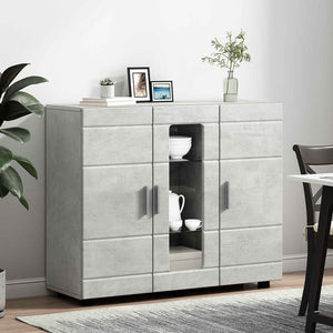 Ξύλινο Ντουλάπι Σκυρόδεμα Γκρι 88,5 x 30,5 x 73 εκ - Pakobazaar
