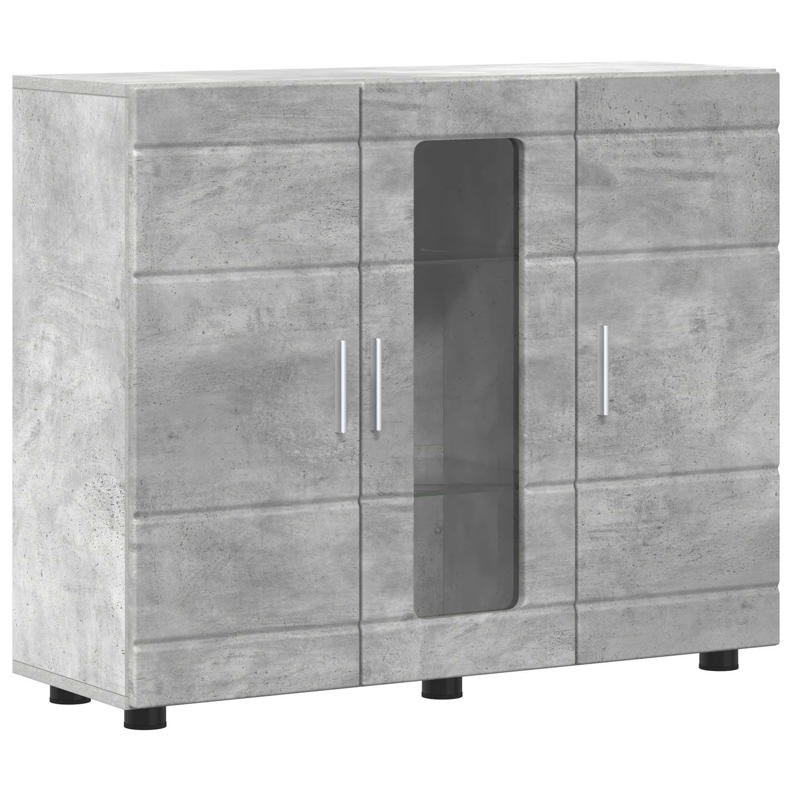 Ξύλινο Ντουλάπι Σκυρόδεμα Γκρι 88,5 x 30,5 x 73 εκ - Pakobazaar