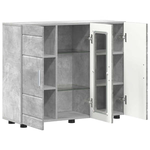 Ξύλινο Ντουλάπι Σκυρόδεμα Γκρι 88,5 x 30,5 x 73 εκ - Pakobazaar