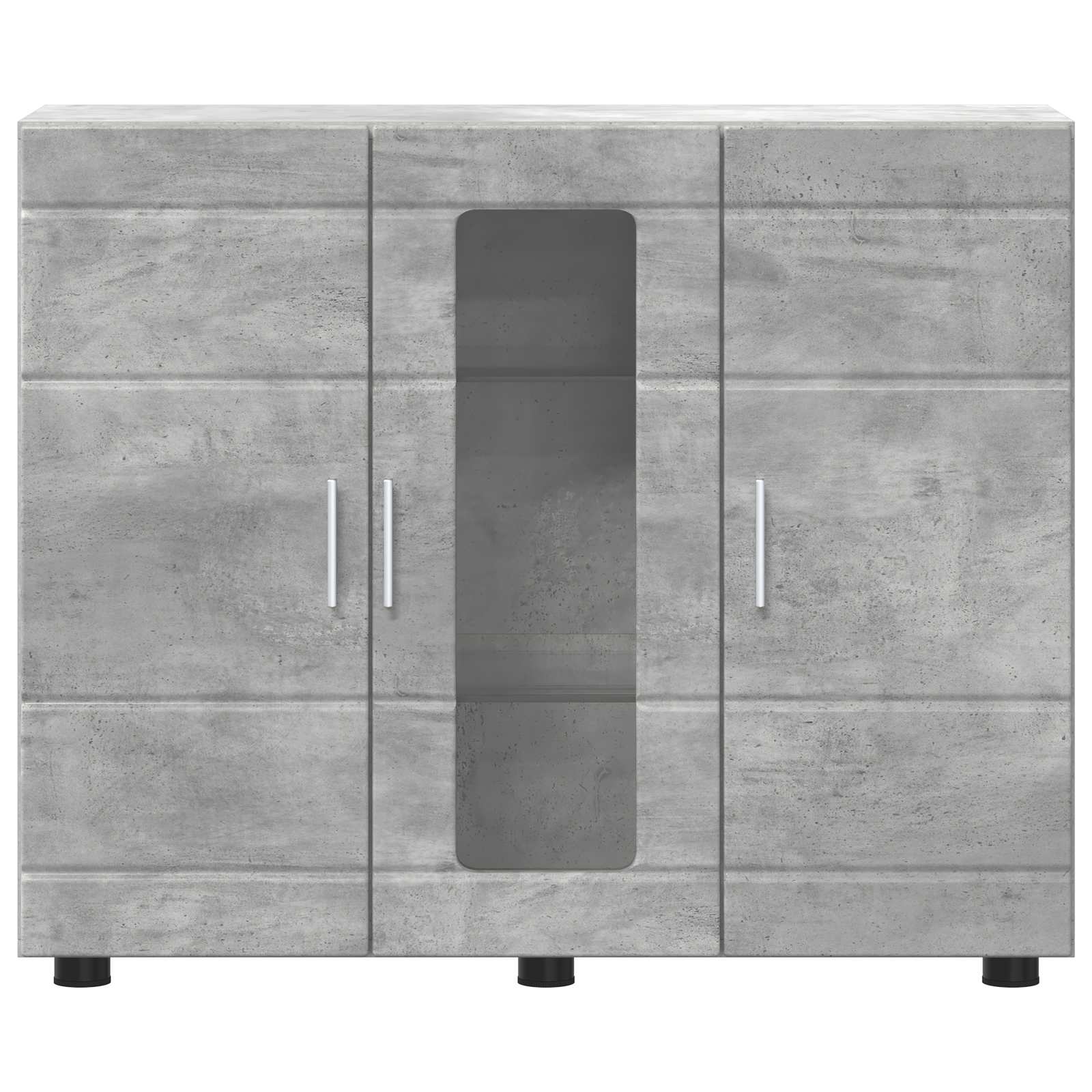 Ξύλινο Ντουλάπι Σκυρόδεμα Γκρι 88,5 x 30,5 x 73 εκ - Pakobazaar