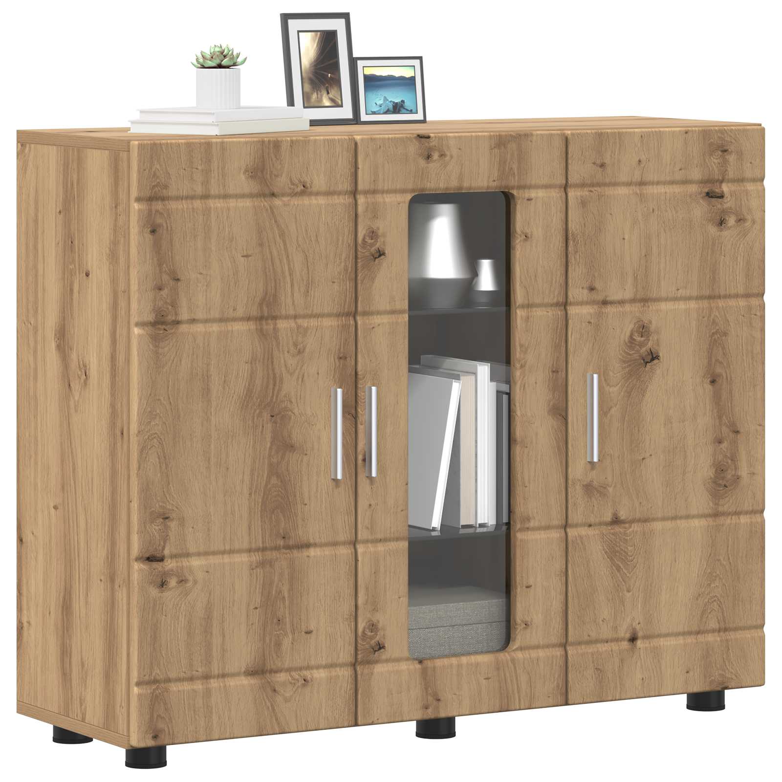 Ξύλινο Ντουλάπι με αποθήκευση Artisan Oak 88,5 x 30,5 x 73 εκ - Pakobazaar