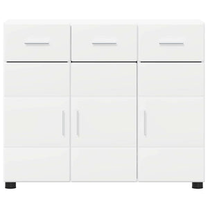 Πλαϊνό γραφείο με ράφι FLORIN Λευκό 88,5 x 30,5 x 73 εκ - Pakobazaar
