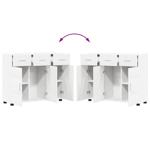 Πλαϊνό γραφείο με ράφι FLORIN Λευκό 88,5 x 30,5 x 73 εκ - Pakobazaar
