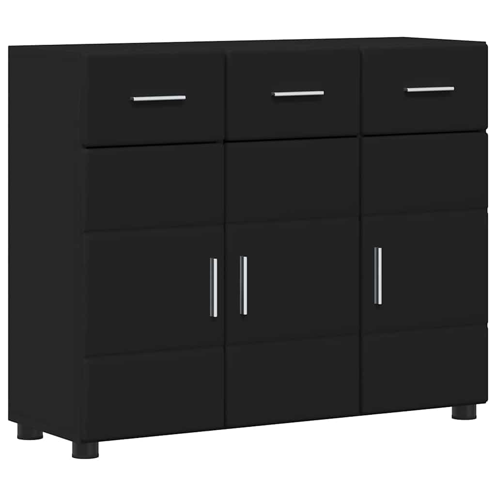 Πλαϊνό γραφείο με ράφι FLORIN Μαύρο 88,5 x 30,5 x 73 εκ - Pakobazaar