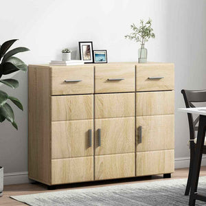 Πλαϊνό γραφείο με ράφι FLORIN Δρύς Sonoma 88,5 x 30,5 x 73 εκ - Pakobazaar