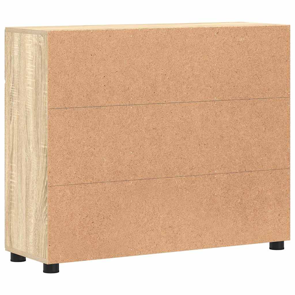 Πλαϊνό γραφείο με ράφι FLORIN Δρύς Sonoma 88,5 x 30,5 x 73 εκ - Pakobazaar