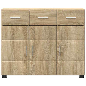 Πλαϊνό γραφείο με ράφι FLORIN Δρύς Sonoma 88,5 x 30,5 x 73 εκ - Pakobazaar