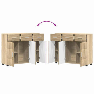 Πλαϊνό γραφείο με ράφι FLORIN Δρύς Sonoma 88,5 x 30,5 x 73 εκ - Pakobazaar