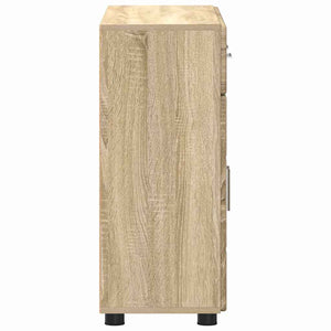 Πλαϊνό γραφείο με ράφι FLORIN Δρύς Sonoma 88,5 x 30,5 x 73 εκ - Pakobazaar