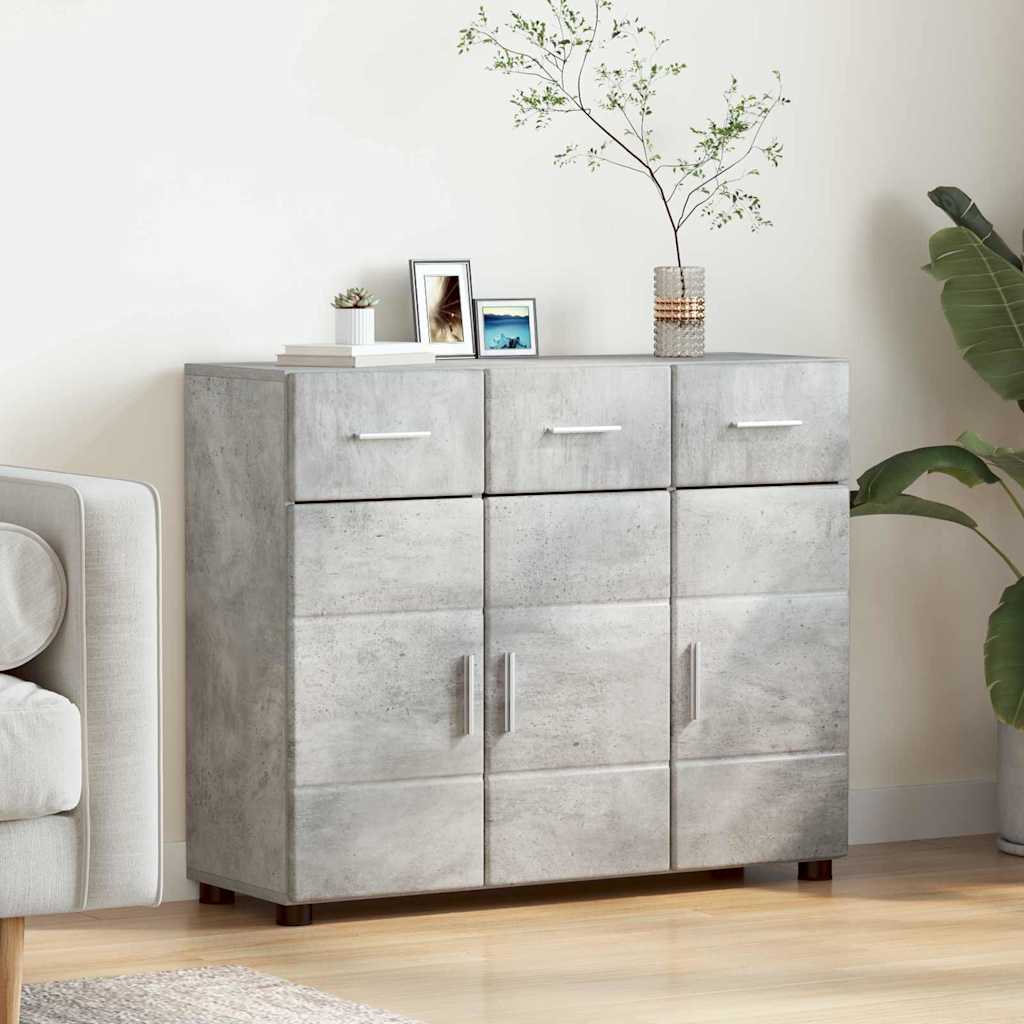 Πλαϊνό γραφείο FLORIN Σκυρόδεμα Γκρι 88,5 x 30,5 x 73 εκ - Pakobazaar