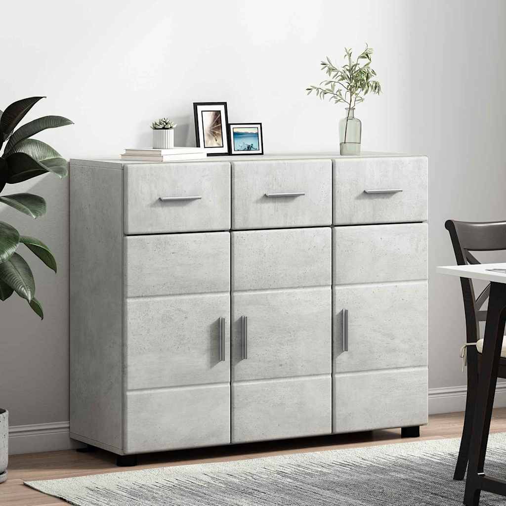 Πλαϊνό γραφείο FLORIN Σκυρόδεμα Γκρι 88,5 x 30,5 x 73 εκ - Pakobazaar
