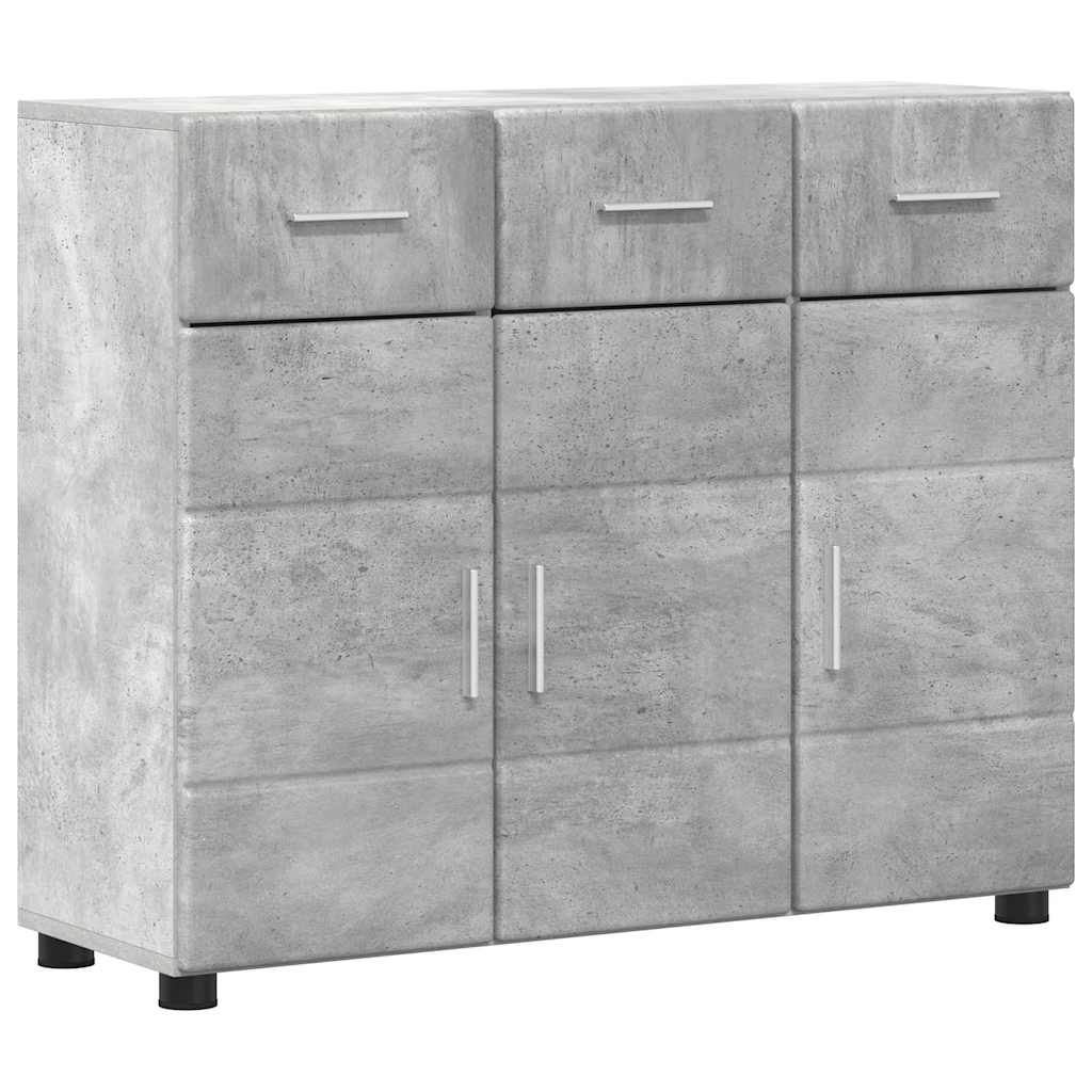 Πλαϊνό γραφείο FLORIN Σκυρόδεμα Γκρι 88,5 x 30,5 x 73 εκ - Pakobazaar
