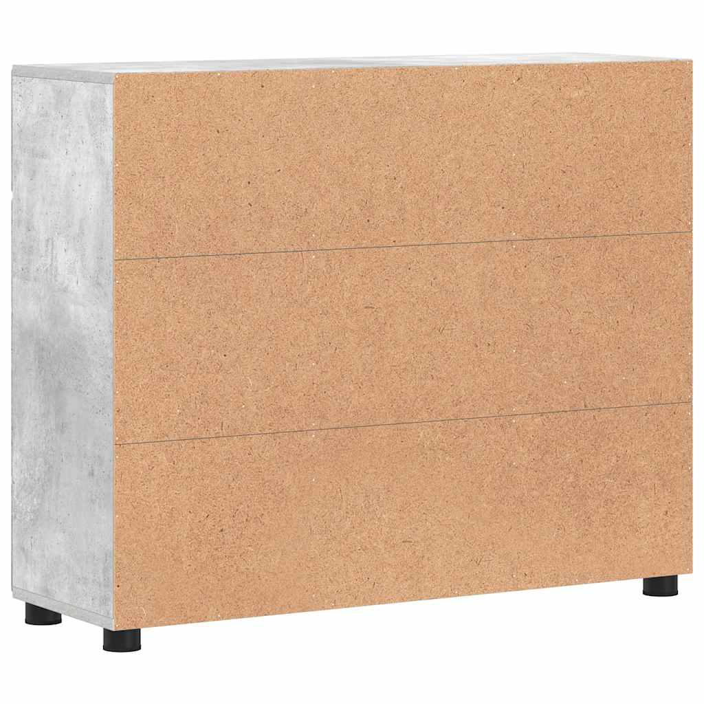 Πλαϊνό γραφείο FLORIN Σκυρόδεμα Γκρι 88,5 x 30,5 x 73 εκ - Pakobazaar