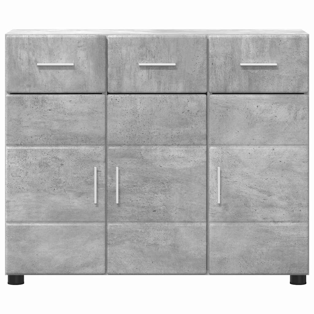 Πλαϊνό γραφείο FLORIN Σκυρόδεμα Γκρι 88,5 x 30,5 x 73 εκ - Pakobazaar
