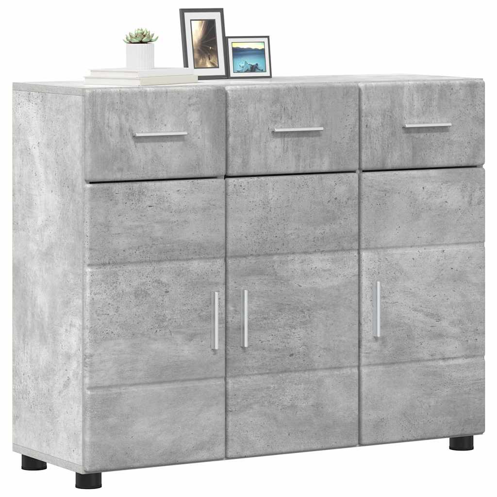 Πλαϊνό γραφείο FLORIN Σκυρόδεμα Γκρι 88,5 x 30,5 x 73 εκ - Pakobazaar