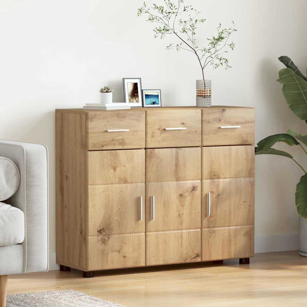 Πλαϊνό γραφείο με ράφι FLORIN Artisan Oak 88,5 x 30,5 x 73 εκ - Pakobazaar