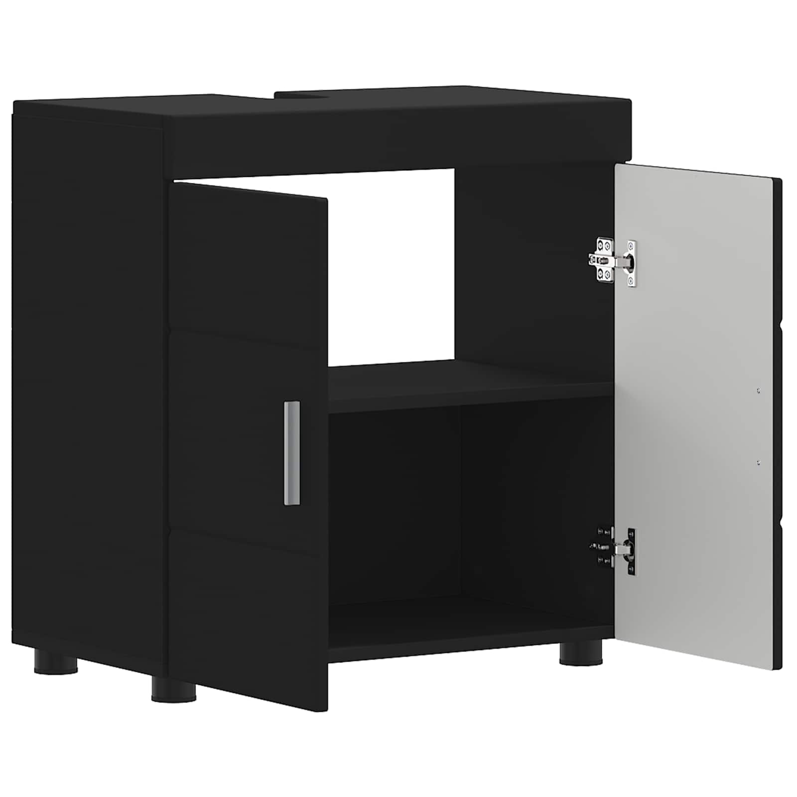 Σετ Ντουλαπιών Μπάνιου TULUM Μαύρο 60 x 34 x 63 εκ - Pakobazaar