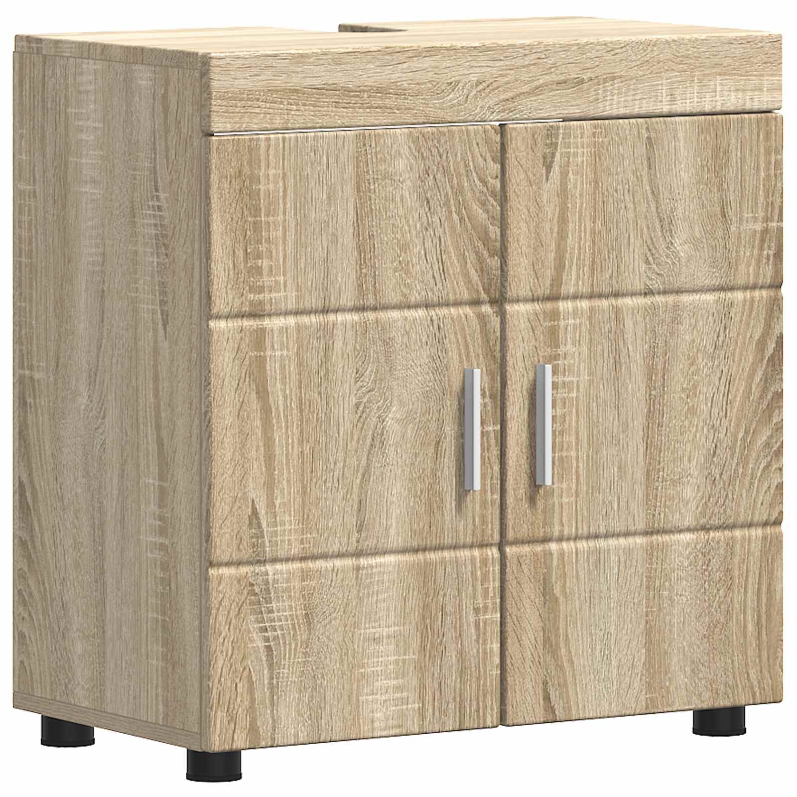 Σετ Ντουλαπιών Μπάνιου TULUM Δρύς Sonoma 60 x 34 x 63 εκ - Pakobazaar