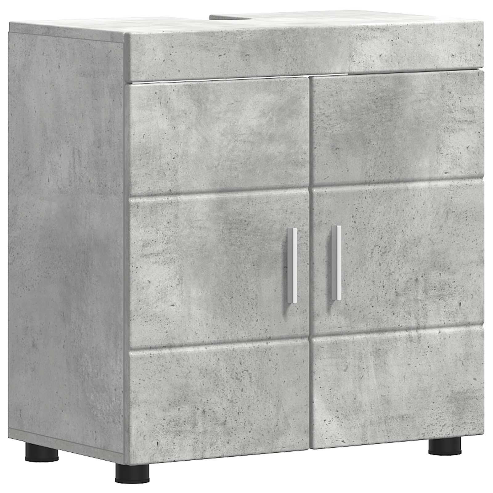 Σετ Ντουλαπιών Μπάνιου TULUM Σκυρόδεμα Γκρι 60 x 34 x 63 εκ - Pakobazaar