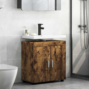Σετ Ντουλαπιών Μπάνιου TULUM Καπνιστό Δρύς 60 x 34 x 63 εκ - Pakobazaar