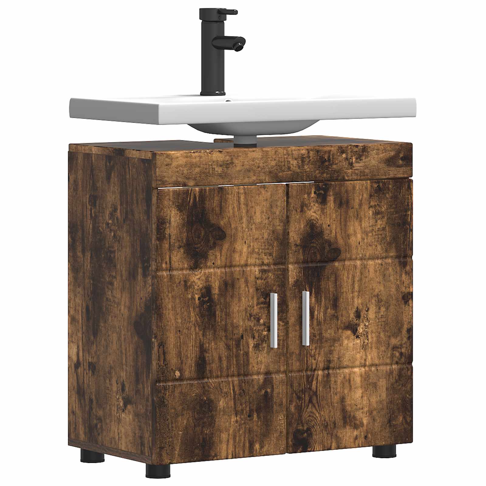 Σετ Ντουλαπιών Μπάνιου TULUM Καπνιστό Δρύς 60 x 34 x 63 εκ - Pakobazaar
