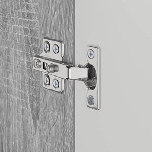 Σετ Ντουλαπιών Μπάνιου TULUM Γκρίζο Σονομα 60 x 34 x 63 εκ - Pakobazaar