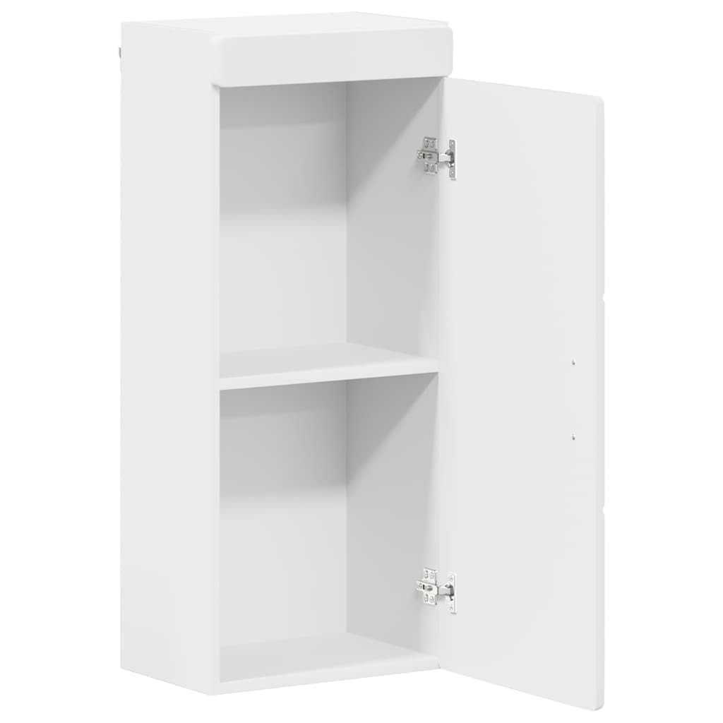 Ντουλάπα τοίχου μπάνιου με ράφι TULUM Λευκό 37 x 24,5 x 86 εκ - Pakobazaar
