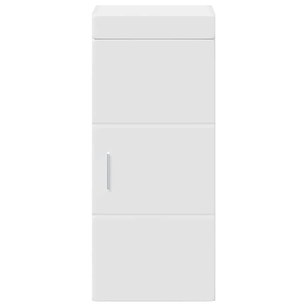 Ντουλάπα τοίχου μπάνιου με ράφι TULUM Λευκό 37 x 24,5 x 86 εκ - Pakobazaar
