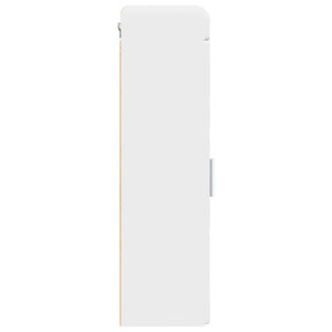 Ντουλάπα τοίχου μπάνιου με ράφι TULUM Λευκό 37 x 24,5 x 86 εκ - Pakobazaar