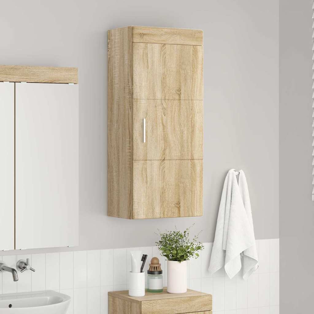 Ντουλάπα τοίχου μπάνιου TULUM Δρύς Sonoma 37 x 24,5 x 86 εκ