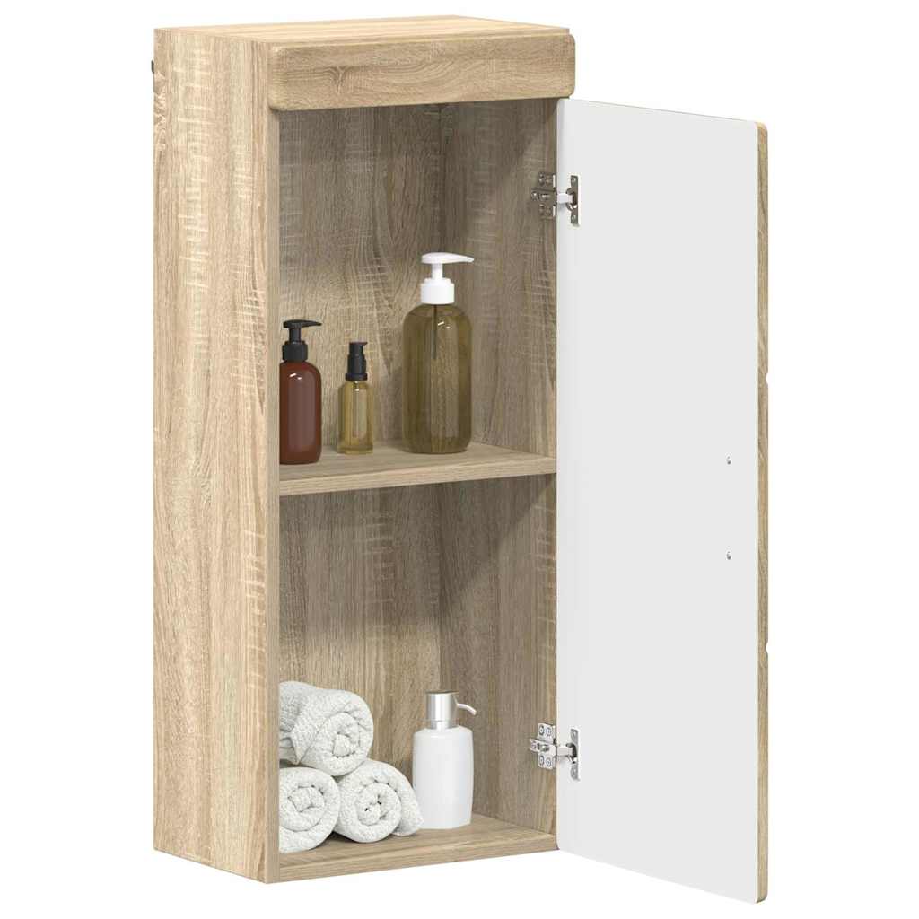 Ντουλάπα τοίχου μπάνιου TULUM Δρύς Sonoma 37 x 24,5 x 86 εκ