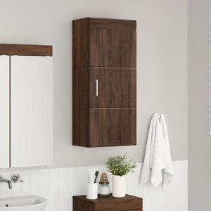 Ντουλάπα τοίχου μπάνιου TULUM Καφέ δρυς 37 x 24,5 x 86 εκ
