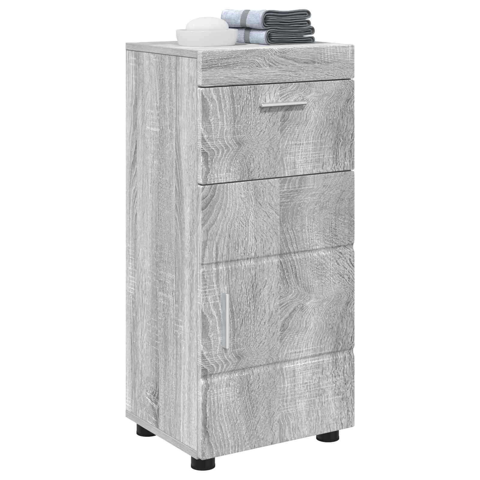 Σετ Ντουλαπιών Μπάνιου TULUM Γκρίζο Σονομα 37 x 31,5 x 82 εκ - Pakobazaar