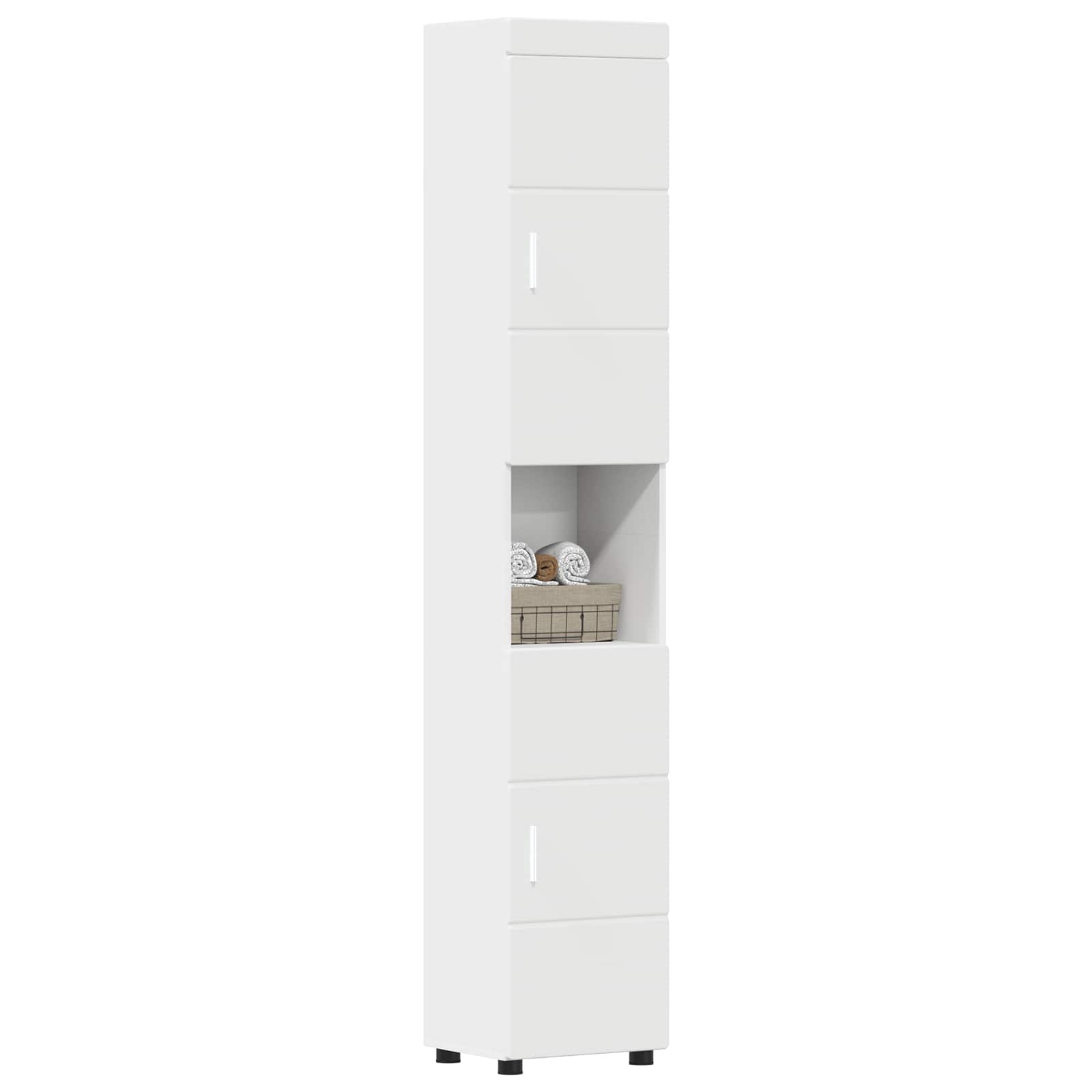 Σετ Ντουλαπιών Μπάνιου TULUM Λευκό 37 x 31,5 x 203 εκ - Pakobazaar