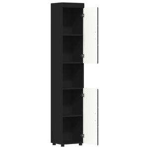 Σετ Ντουλαπιών Μπάνιου TULUM Μαύρο 37 x 31,5 x 203 εκ - Pakobazaar