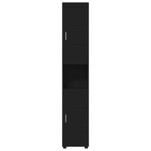 Σετ Ντουλαπιών Μπάνιου TULUM Μαύρο 37 x 31,5 x 203 εκ - Pakobazaar