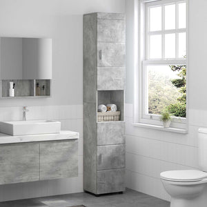 Σετ Ντουλαπιών Μπάνιου TULUM Σκυρόδεμα Γκρι 37 x 31,5 x 203 εκ - Pakobazaar