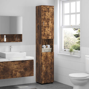 Σετ Ντουλαπιών Μπάνιου TULUM Καπνιστό Δρύς 37 x 31,5 x 203 εκ - Pakobazaar