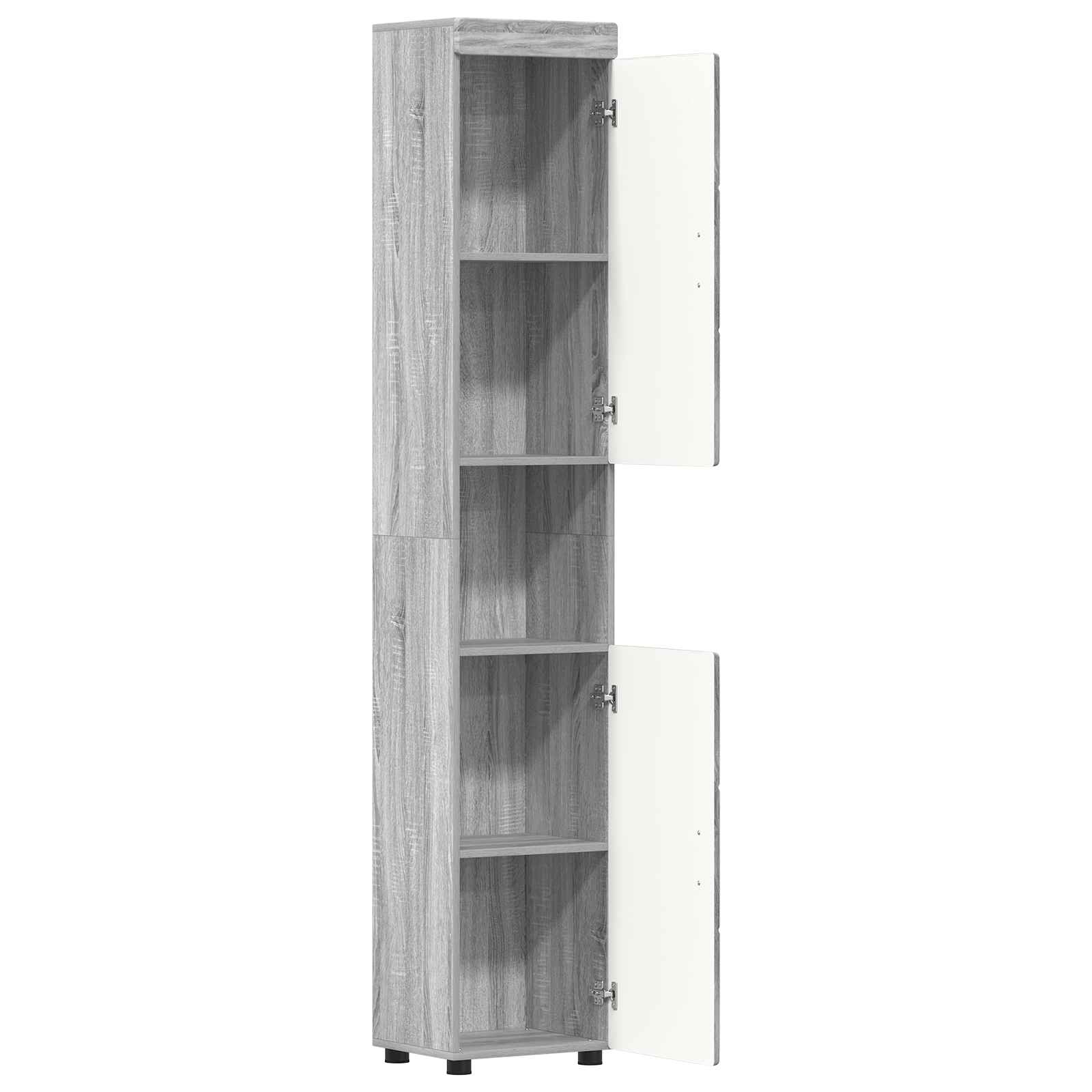 Σετ Ντουλαπιών Μπάνιου TULUM Γκρίζο Σονομα 37 x 31,5 x 203 εκ - Pakobazaar