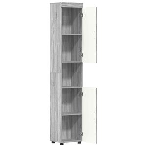 Σετ Ντουλαπιών Μπάνιου TULUM Γκρίζο Σονομα 37 x 31,5 x 203 εκ - Pakobazaar
