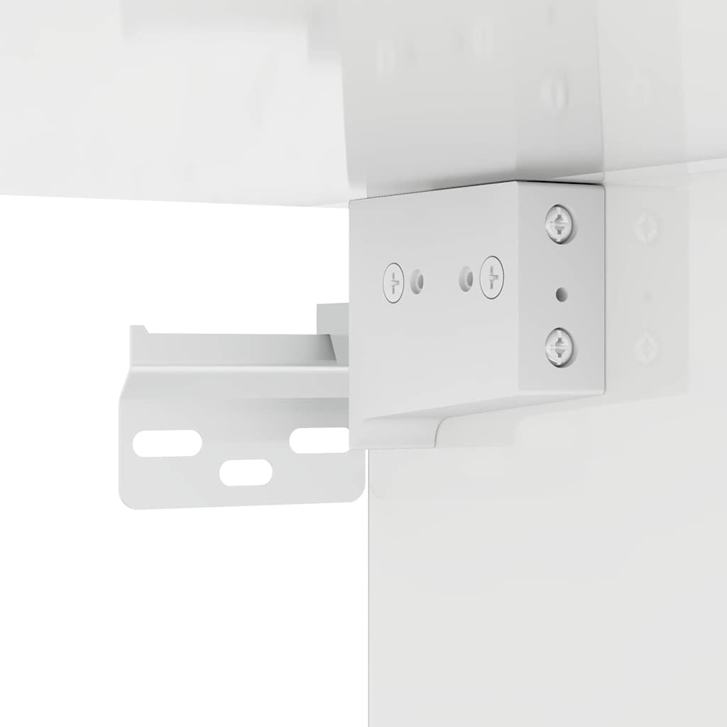 Καθρέφτης Ντουλάπα Μπάνιου με ράφι TULUM Υψηλής γυαλάδας λευκό