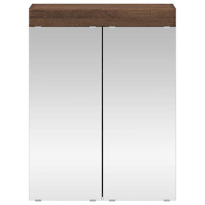 Καθρέφτης Ντουλάπα Μπάνιου TULUM Καφέ δρυς 60 x 16,5 x 78 εκ - Pakobazaar