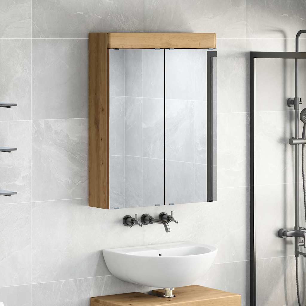 Καθρέφτης Ντουλάπα Μπάνιου TULUM Artisan Oak 60 x 16,5 x 78 εκ - Pakobazaar