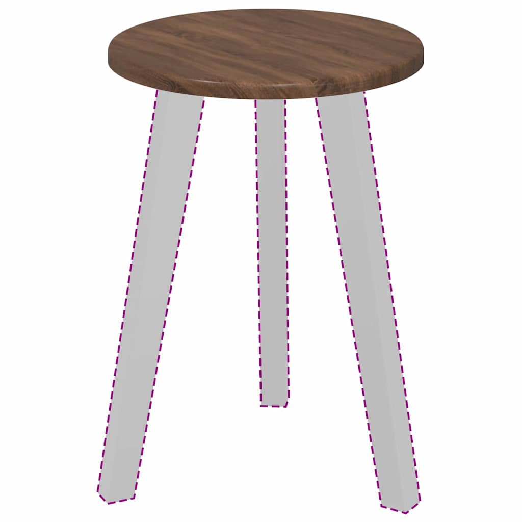 Καπάκι τραπεζιού Καφέ δρυς 30 x 30 x 1,5 εκ. Επεξεργασμένο ξύλο