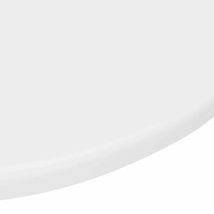 Καπάκι τραπεζιού Ø 50 x 1,5 cm Γύρος Επεξεργασμένο Ξύλο Λευκό