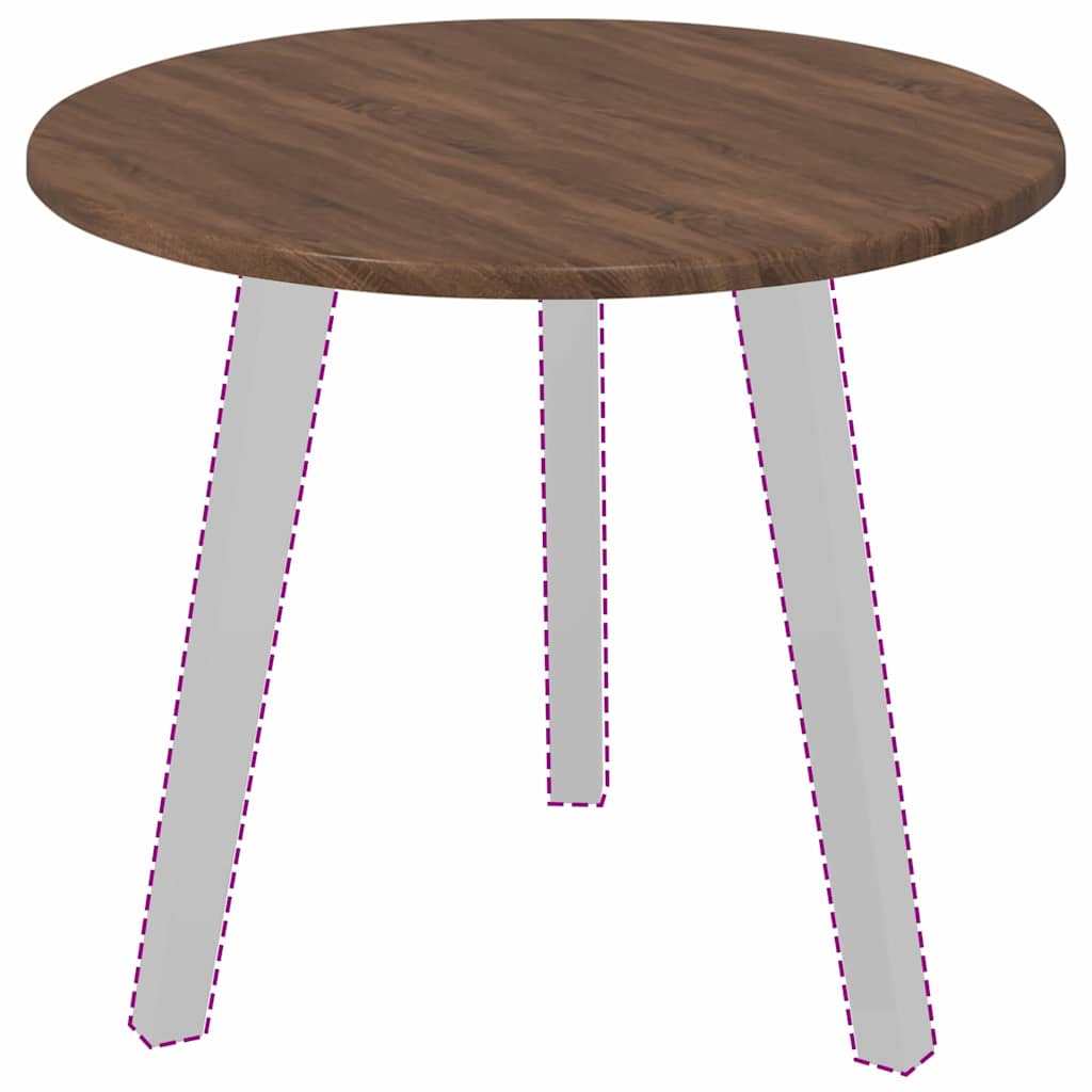 Καπάκι τραπεζιού Καφέ δρυς Ø 50 x 1,5 cm Επεξεργασμένο ξύλο