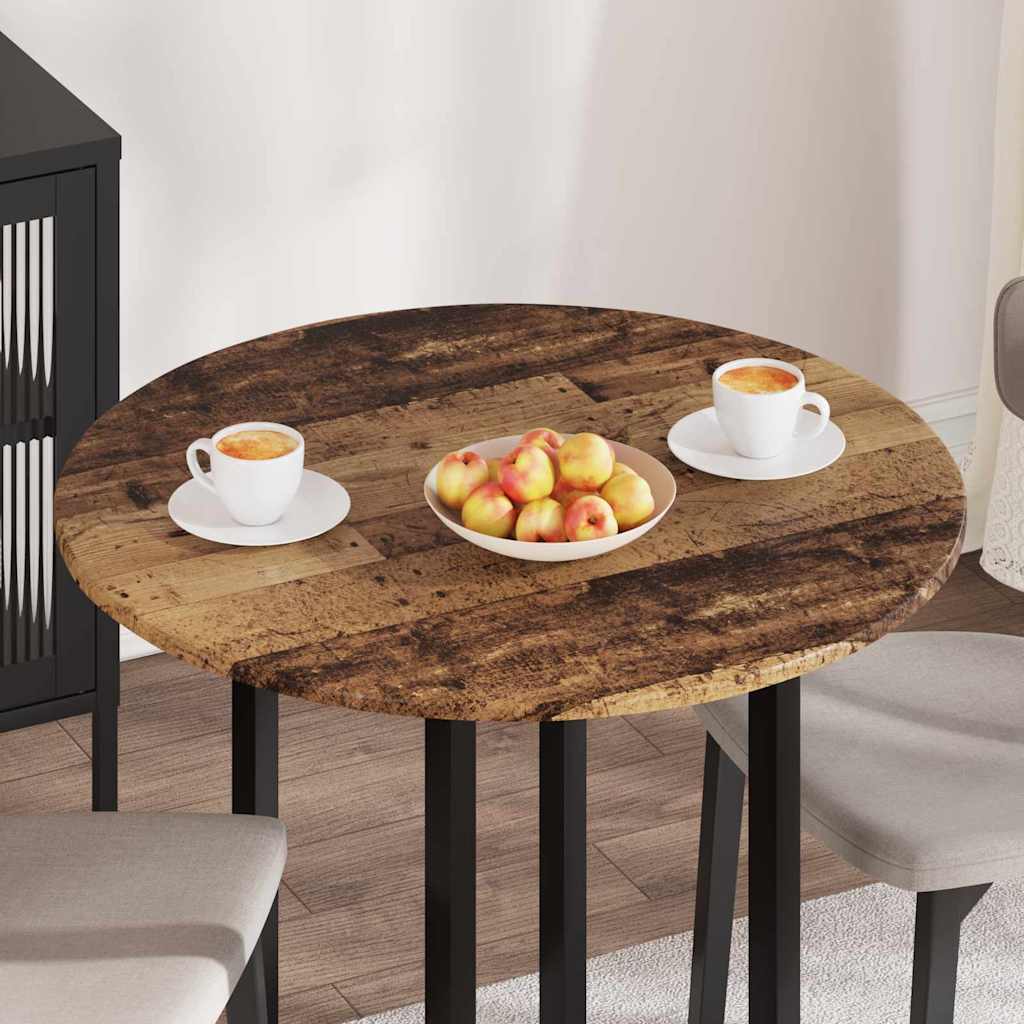Καπάκι τραπεζιού Παλαιό ξύλο Ø 80 x 1,5 cm Επεξεργασμένο ξύλο