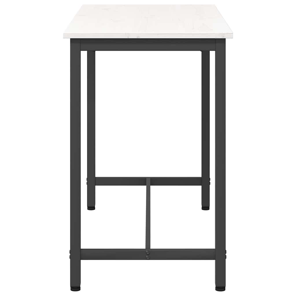 τραπέζι Λευκό 100 x 50 x 77 εκ Μηχανισμένο ξύλο και ατσάλι