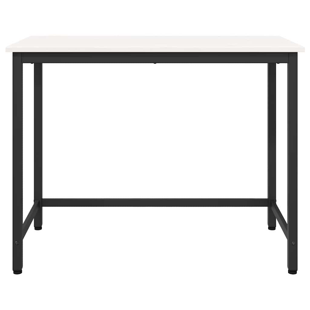 τραπέζι Λευκό 100 x 50 x 77 εκ Μηχανισμένο ξύλο και ατσάλι